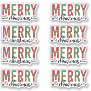 Sticker Joyeux Noël Joyeux emballage cadeau par courrier é