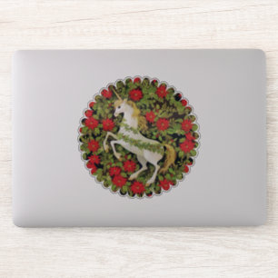 Sticker Joyeux Noël licorne