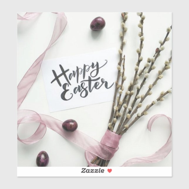 STICKER JOYEUX PÂQUES (Feuille)