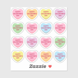 Sticker Joyeux pastel de la Saint-Galentin, bonbons person
