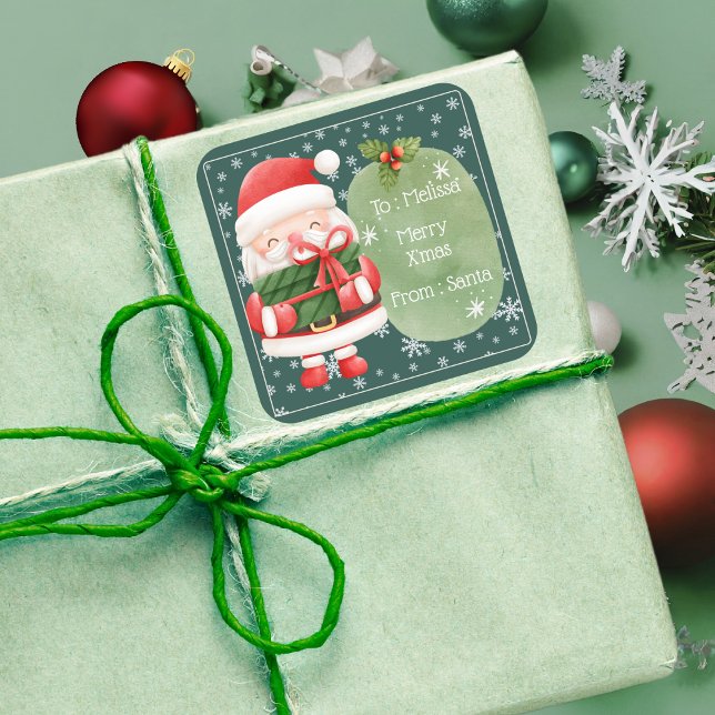 Sticker joyeux Red Père Noël joyeux Noël (Créateur téléchargé)