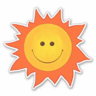 Sticker Joyeux Soleil souriant