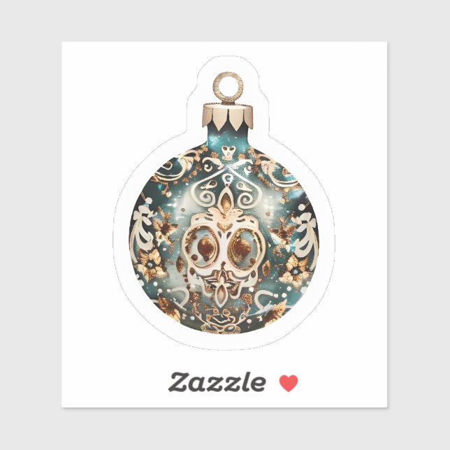 Sticker Joyful Christmas Ornament: Beautifully Crafted (Feuille)