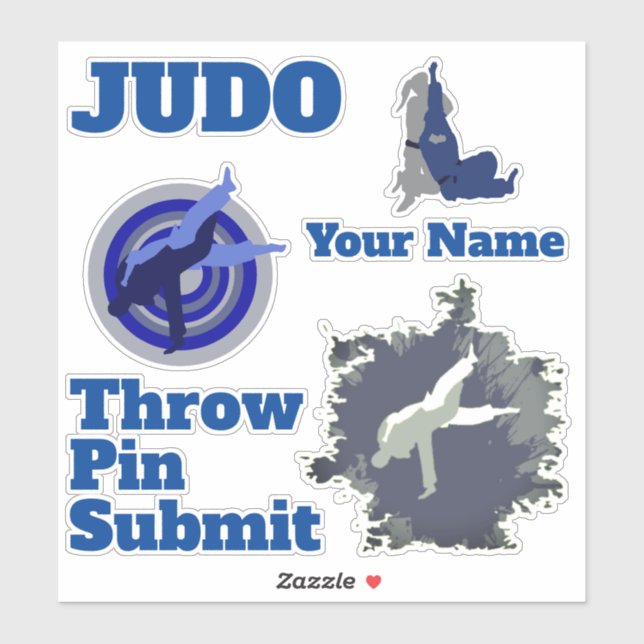 Sticker Judo personnalisé (Feuille)