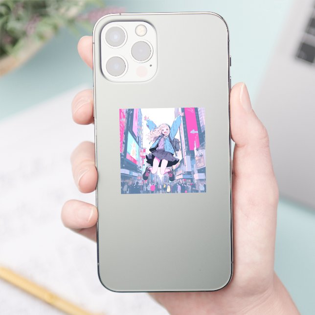 Sticker Jumping JK シール｜寿司娘 Seal GenerativeAI (Téléphone)