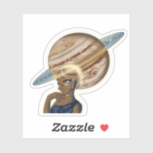 Sticker Jupiter, femme afro-américaine