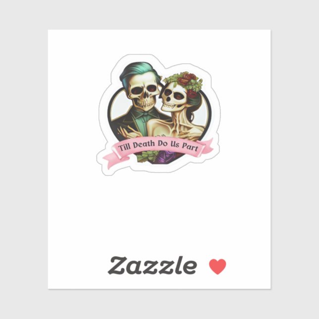 Sticker Jusqu'à la mort Faites-nous partie Valentine Squel (Feuille)