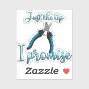 Sticker Juste la pointe en train de grooming