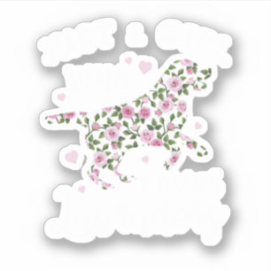 Sticker Juste Une Fille Qui Aime Les Labradors. Idée cadea