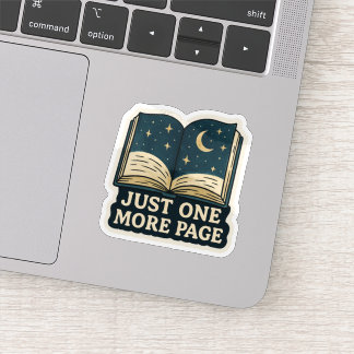 Sticker Juste Une Page De Plus, Livre Céleste