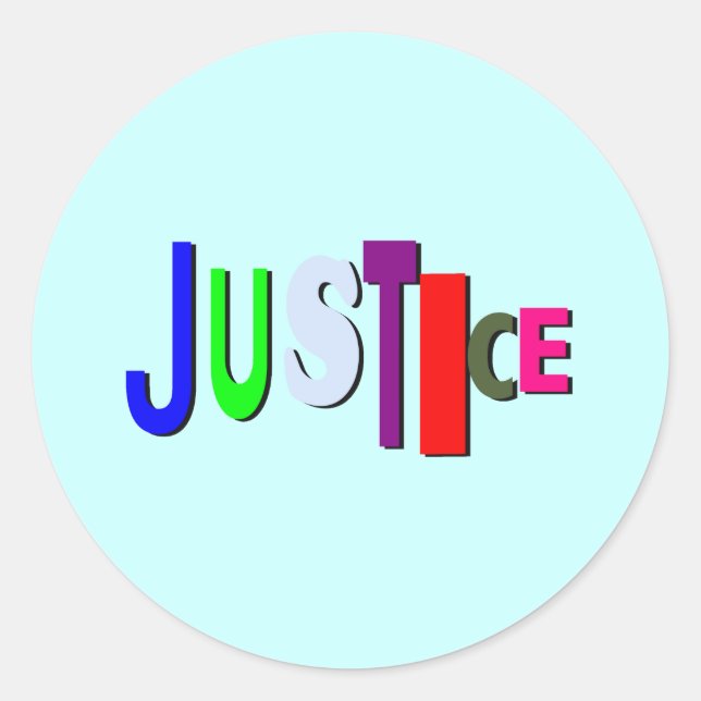 Sticker Justice dans Color B (Devant)