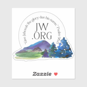 Sticker JW 2025 Année Texte Psaume 96:8
