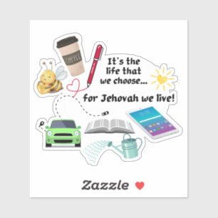 Sticker JW pour Pionniers "pour l'Eternel nous viv