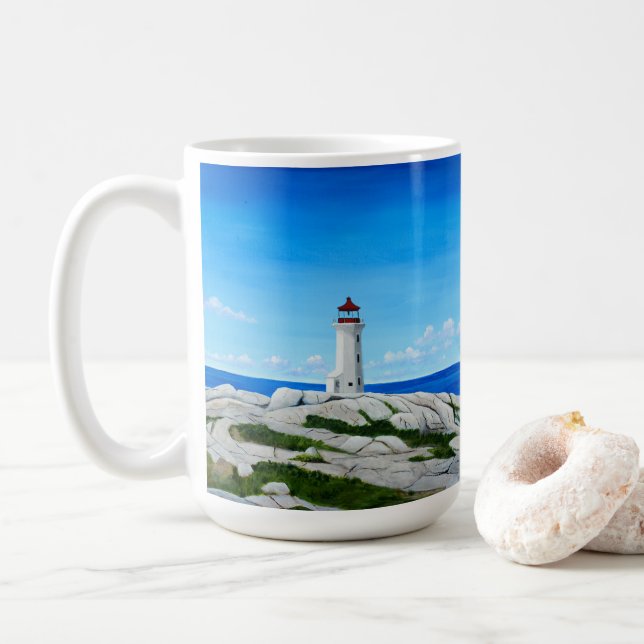 Sticker Kaffeetasse (Mit Donut)