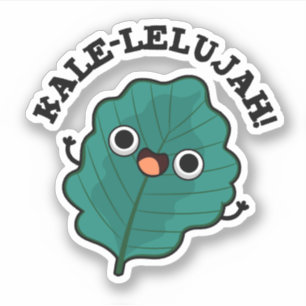 Sticker Kale-lelujah Funny Veggie Kale Pun