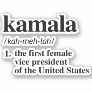 Sticker Kamala Définition : Première vice-présidente