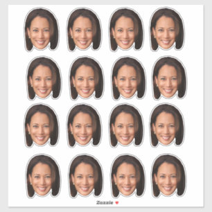 Sticker Kamala face drôle Kamala Harris face