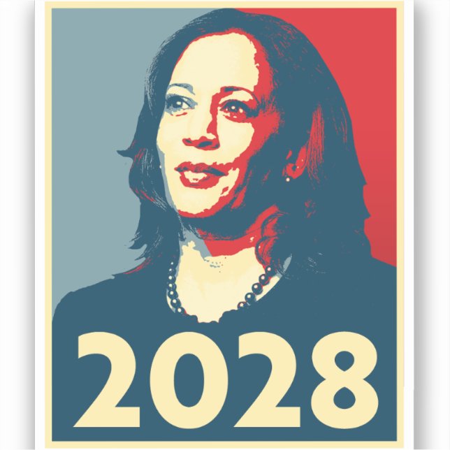 Sticker Kamala Harris 2028 (Recto)