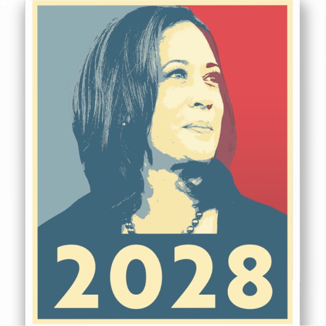 Sticker Kamala Harris 2028 Hope (Recto)