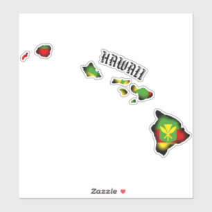 STICKER KANAKA MAOLI HAWAII ÎLES NOIRES