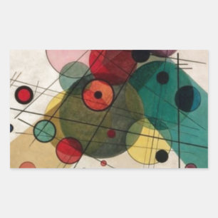 Sticker Kandinsky Cercles Abstraits