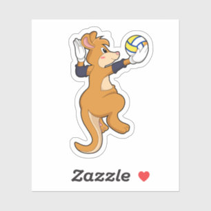 Sticker Kangaroo pour le volleyball