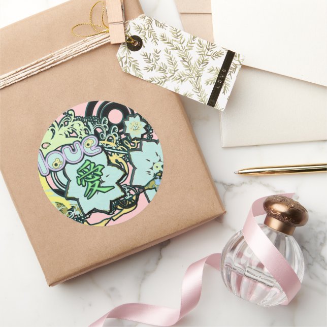 Sticker Kanji pour l'amour (Cadeaux)