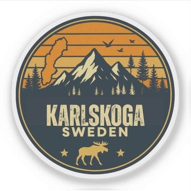Sticker Karlskoga, Suède Sverige (Devant)