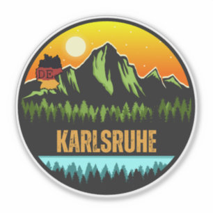 Sticker Karlsruhe, Bade-Wurtemberg Allemagne
