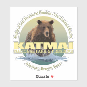 Sticker Katmai NP (Ours Brown) WT