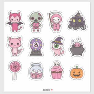 Sticker Kawaii Éffrayant Carriage Pack