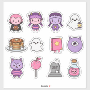 Sticker Kawaii Éffrayant Sweethearts