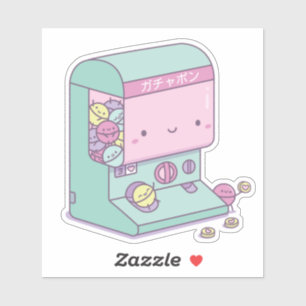 Sticker Kawaii Gachapon Japon Machine À Jouets En Capsule