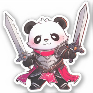 Sticker Kawaii Panda - Double Espagnol