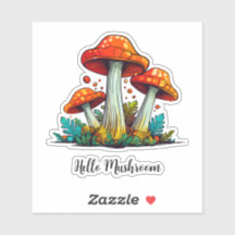 Kawaii personnalisé Hand dessiné Mushroom scrapboo