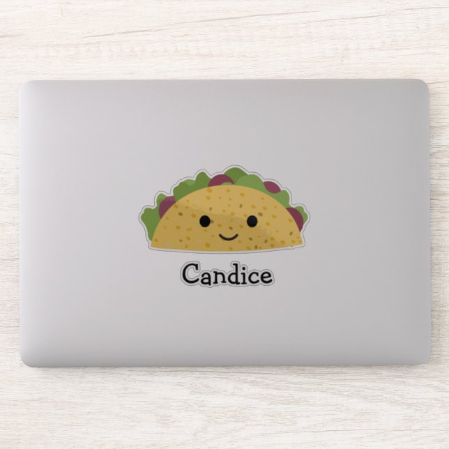 Sticker Kawaii Taco génial (Ordinateur)