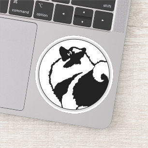 Sticker Keeshond Graphics - Cute Original Chig Art