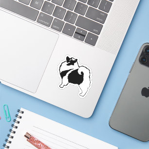 Sticker Keeshond Graphics - Cute Original Chig Art