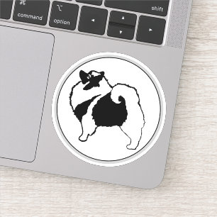 Sticker Keeshond Graphics - Cute Original Chig Art