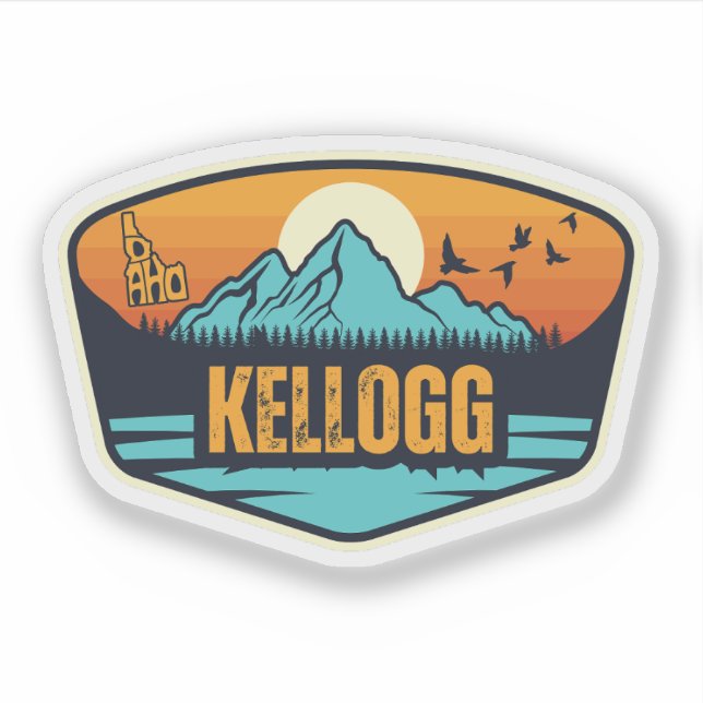 Sticker Kellogg, Idaho (Devant)