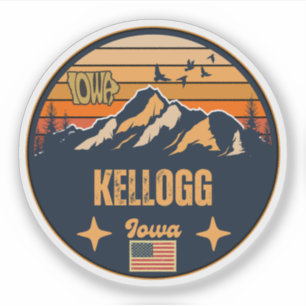 Sticker Kellogg, Iowa Ia, États-Unis