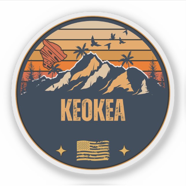 Sticker Keokea, Hawaii (Devant)