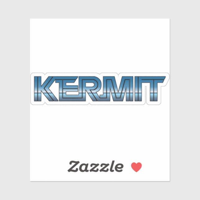 Sticker Kermit TX Retro (Feuille)
