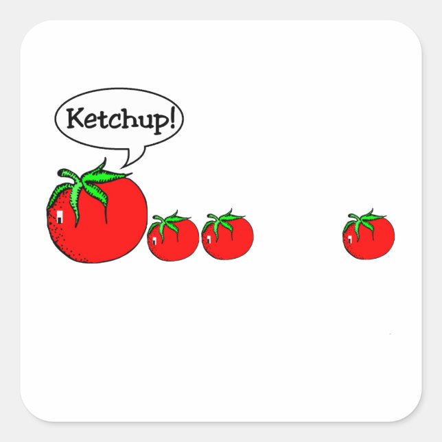 Sticker Ketchup Joke (Devant)