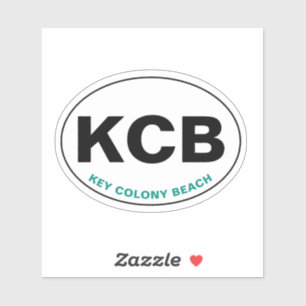 Sticker Key Colony Beach KCB Oval