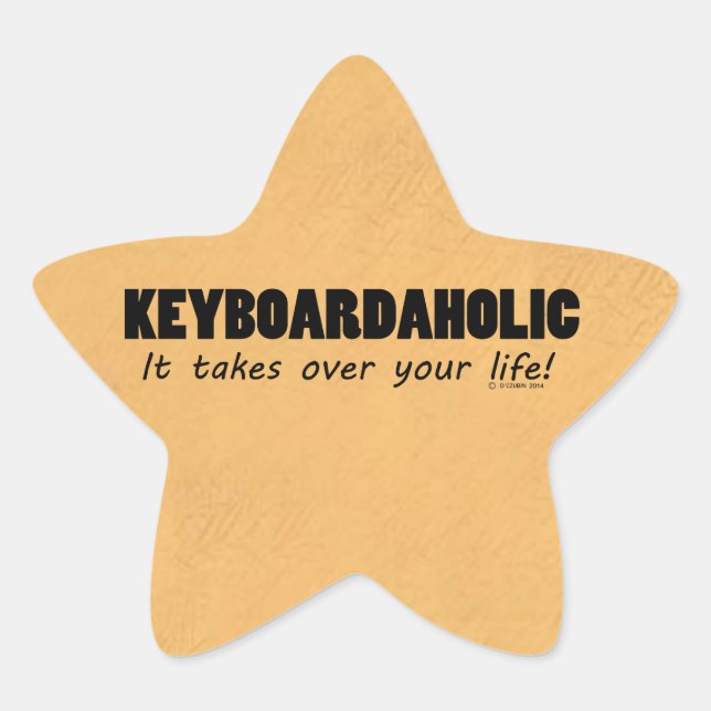 Sticker Keyboardaholic Life Star (Devant)