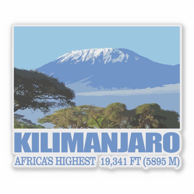 Sticker Kilimanjaro (Devant)