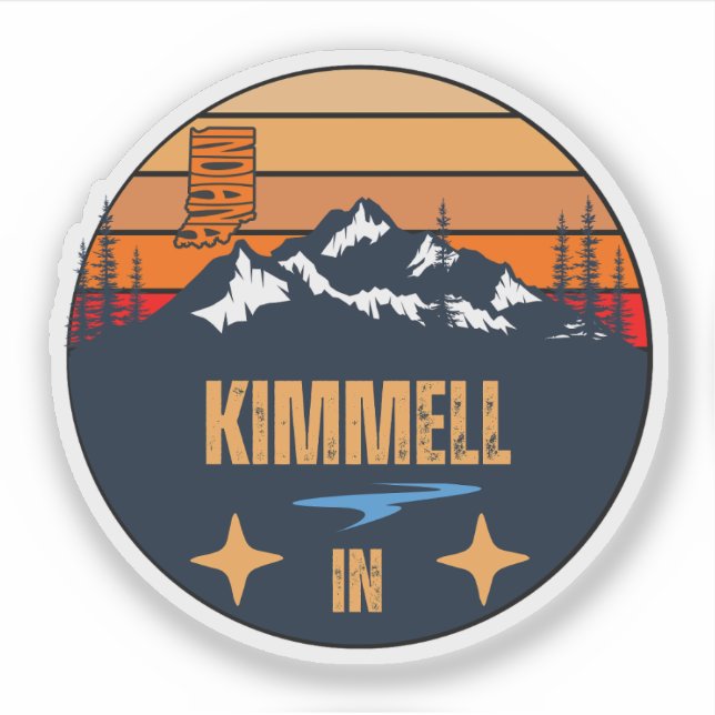 Sticker Kimmell, Indiana (Devant)