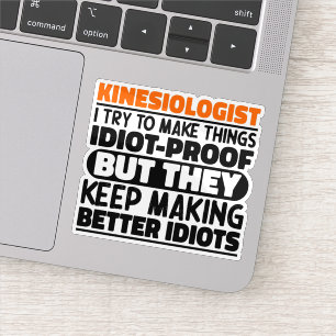 Sticker Kinesiologiste J'Essaie De Faire Des Choses Drôle 