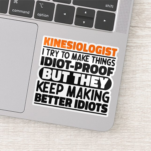 Sticker Kinesiologiste J'Essaie De Faire Des Choses Drôle  (Détail)
